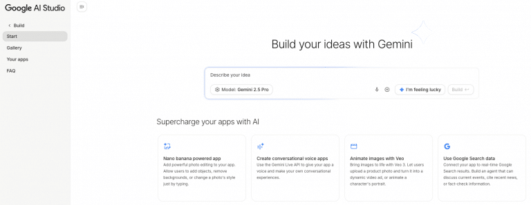 Le vibe coding arrive dans Google AI Studio vibe coding dans Google AI studio