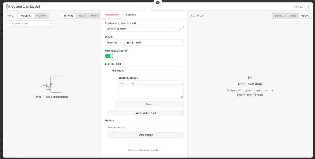RAG avec n8n et le file search d'openai